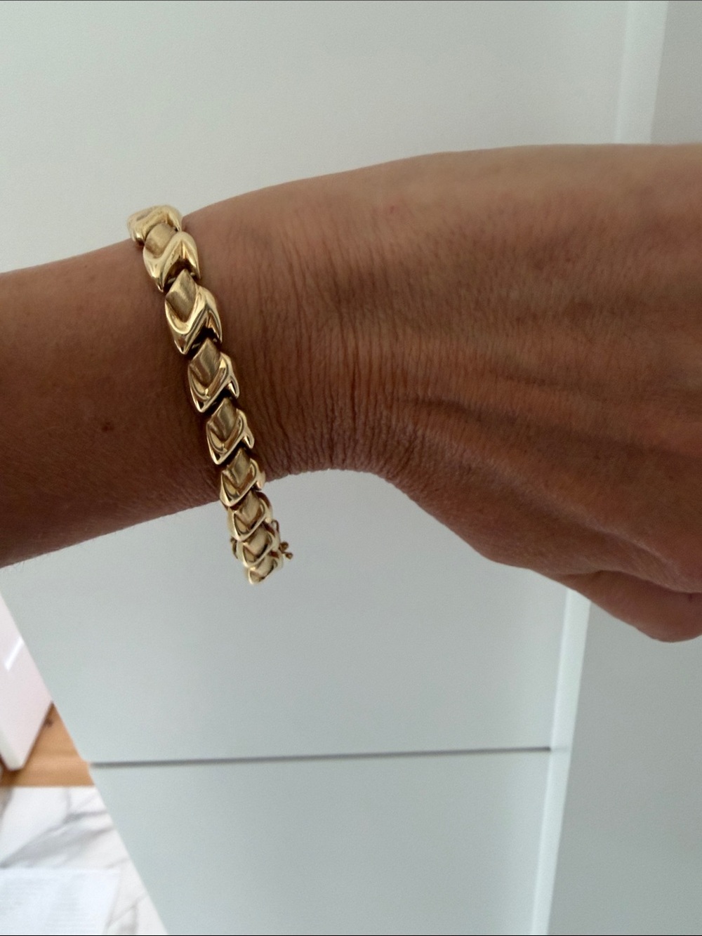 14K Italy Gold Link Bracelet - Italian Made - Picture 6 of 7
